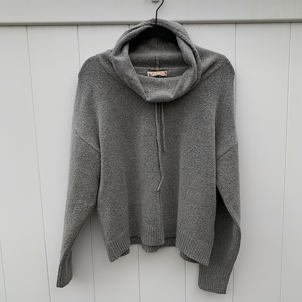 It’s Our Time Turtleneck Grey Sweater